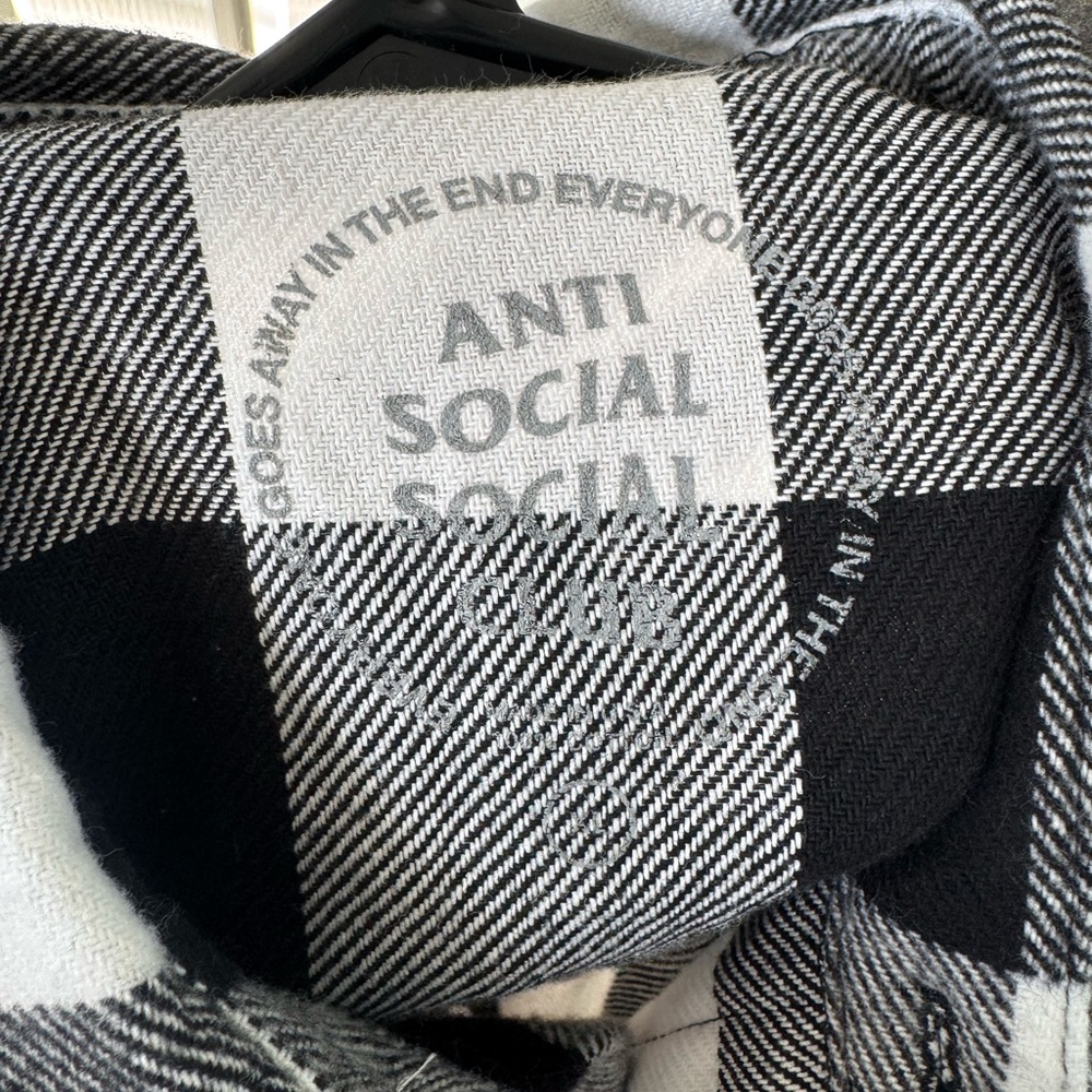Anti Social Social Club Flannel XL - Picture 3 of 6